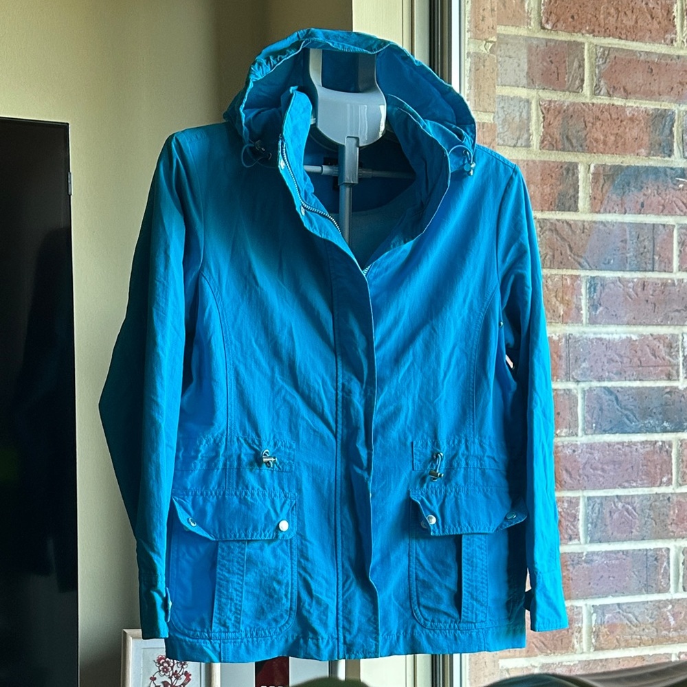 Lands' End Women's Teal Utility Jacket